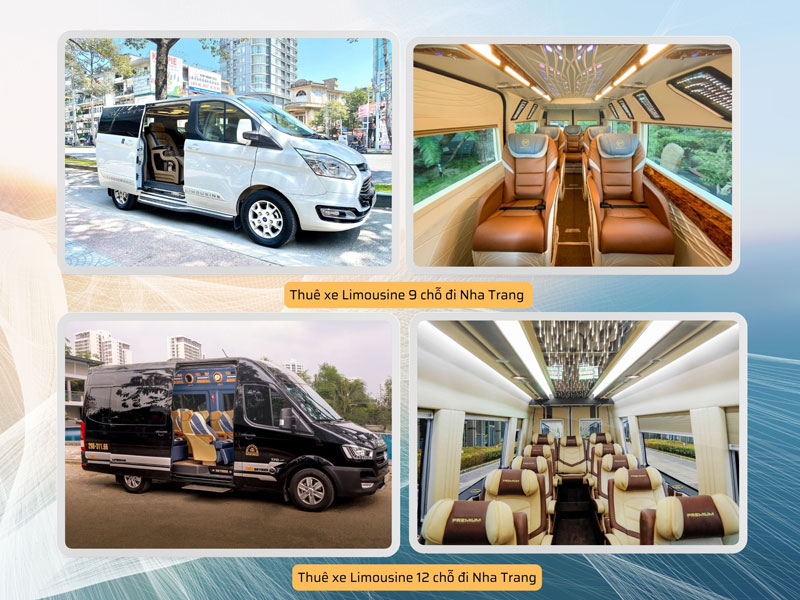 Thuê Xe Liên Tỉnh cho thuê các dòng xe Limousine 9 chỗ, 12 chỗ giá rẻ đi Nha Trang
