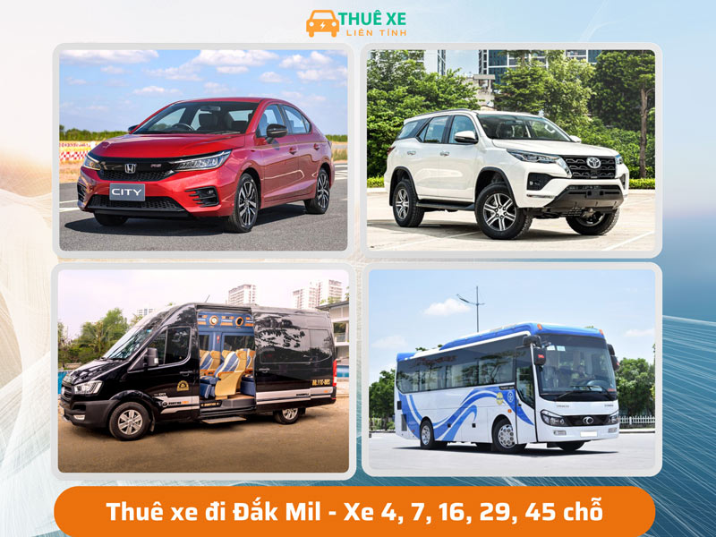 Thuê xe du lịch từ TP.HCM đi Đắk Mil, Đắk Nông giá rẻ 