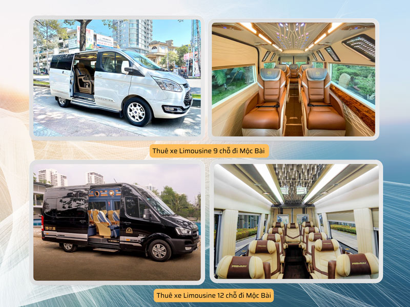 Thuê xe Limousine 9 - 12 chỗ đi Mộc Bài từ Sài Gòn