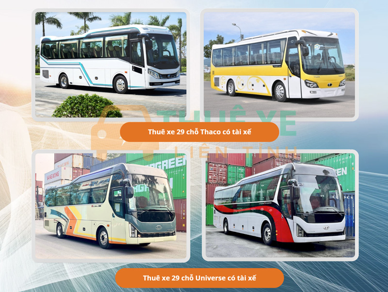 Thuê Xe Liên Tỉnh cho thuê xe đi công tác  29 chỗ có tài xế 